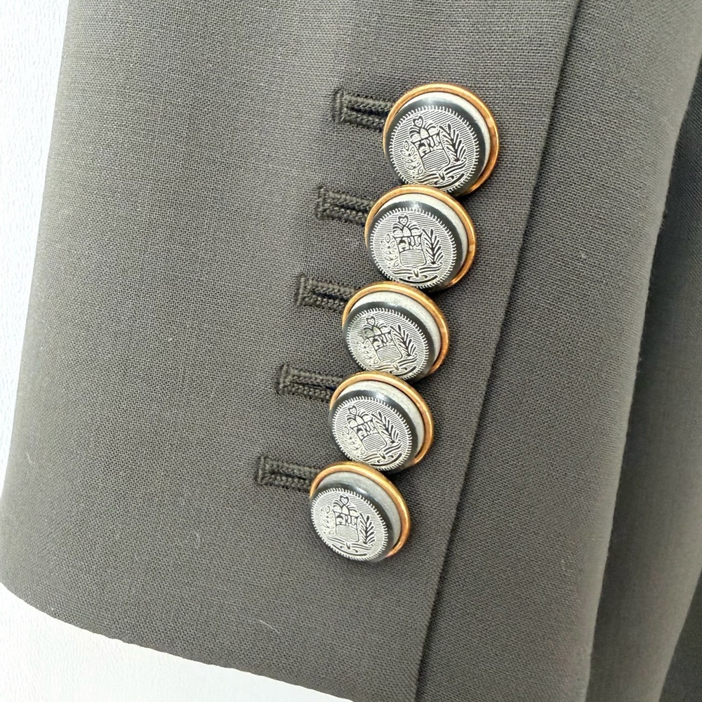 VERONICA BEARD | Green Loden Hutchinson Dickey Blazer Jacket Size S - Picture 7 of 11